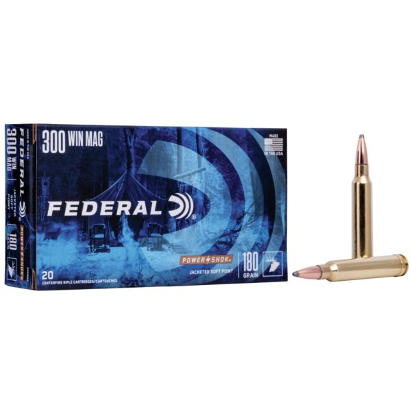 Federal Power-Shok Rifle Ammunition .300 Win Mag 180 gr SP 2960 fps - 20/ct - Precision Shot Firearms