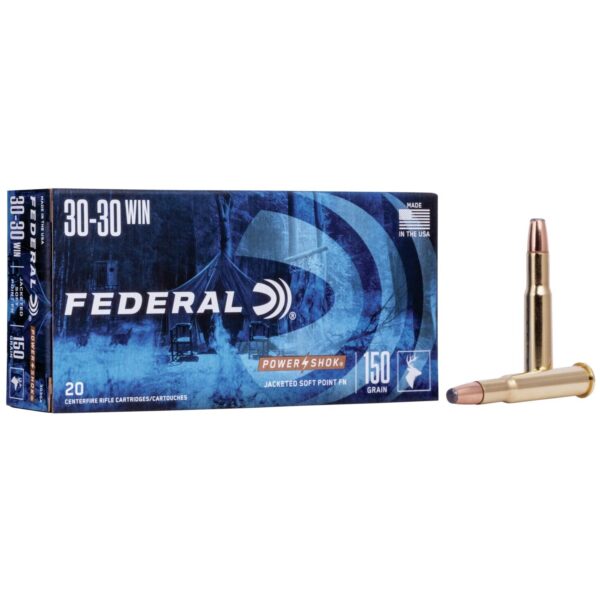 Federal Power-Shok Rifle Ammunition .30-30 Win 150 gr FNSP 2390 fps - 20/ct - Precision Shot Firearms