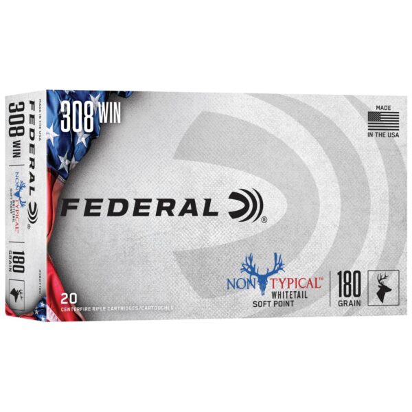 Federal Non-Typical Whitetail Rifle Ammunition .308 Win 180 gr SP 20/ct - Precision Shot Firearms