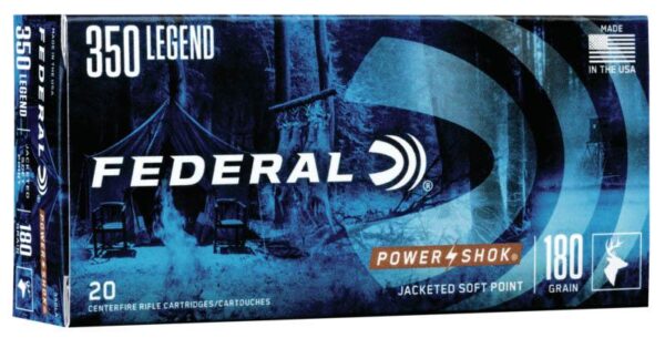 Federal Power-Shok Rifle Ammunition .350 Legend 180 gr SP 2100 fps 20/ct - Precision Shot Firearms