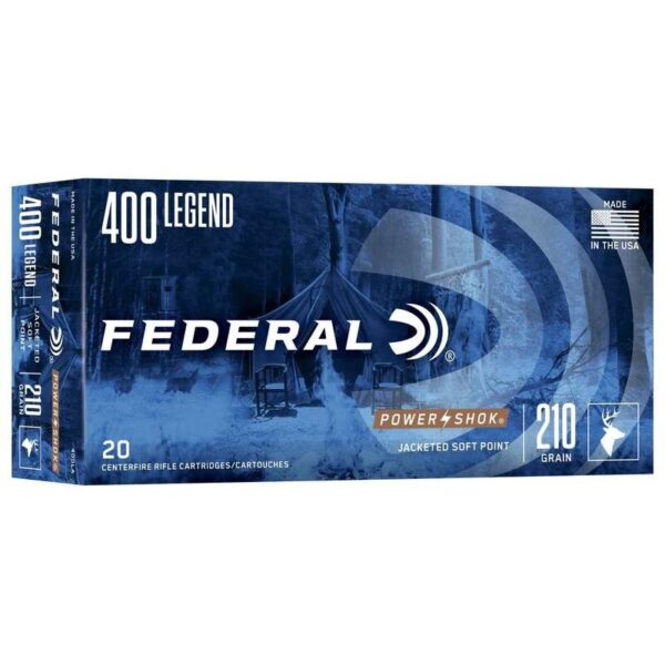 Federal Power-Shok Rifle Ammunition 400 Legend 210gr SP 2250 fps 20/ct - Precision Shot Firearms