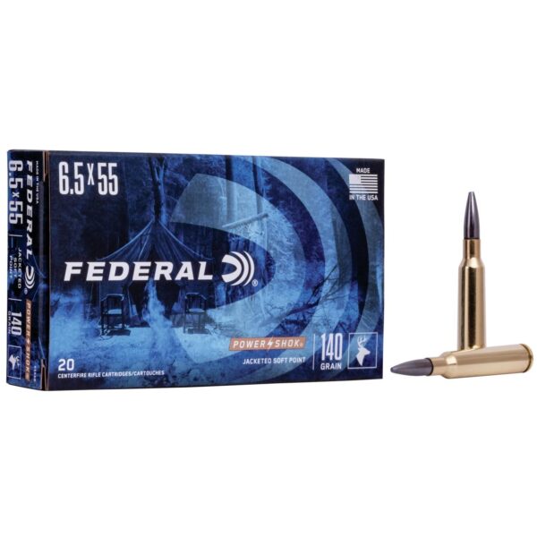 Federal Power-Shok Rifle Ammunition 6.5x55mm 140 gr SP 2650 fps - 20/ct - Precision Shot Firearms
