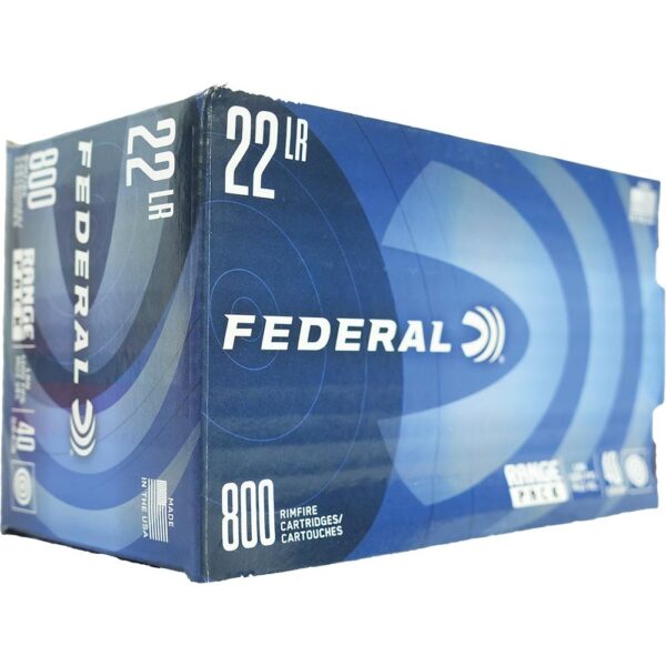 Federal Range Pack Rimfire Ammunition .22 LR 40 gr. LRN 1200 fps 800/ct - Precision Shot Firearms