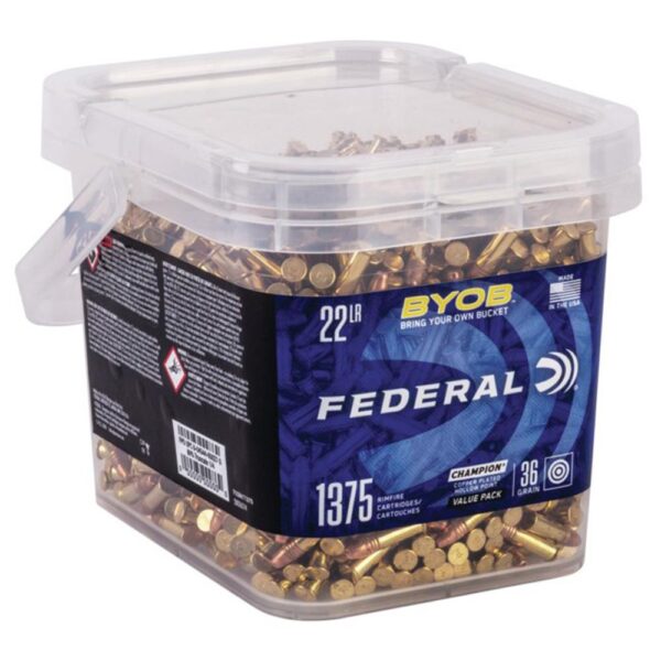 Federal Champion BYOB Rimfire Ammunition 22 LR 36 gr. CPHP 1260 fps 1375/ct - Precision Shot Firearms