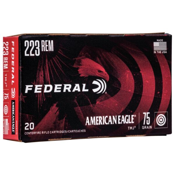FEDERAL .223 REM 75GR TOTAL METAL JACKET (TMJ) AMMO 20RD - Precision Shot Firearms