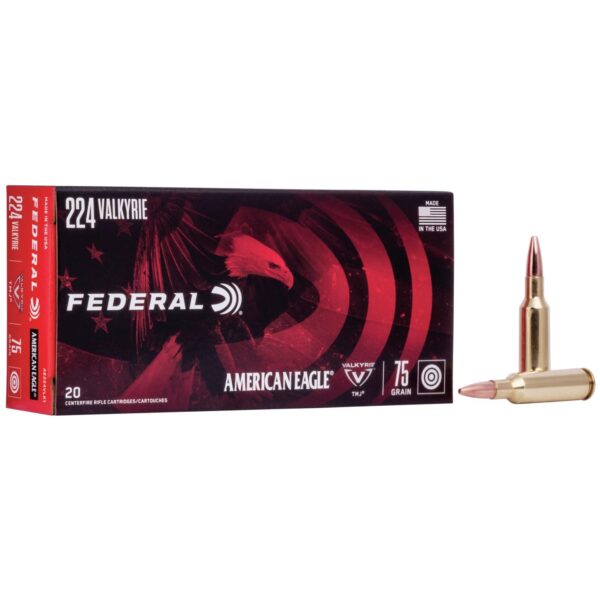 American Eagle Rifle Ammunition .224 Valkyrie 75gr 3000 fps TMJ 20/ct - Precision Shot Firearms