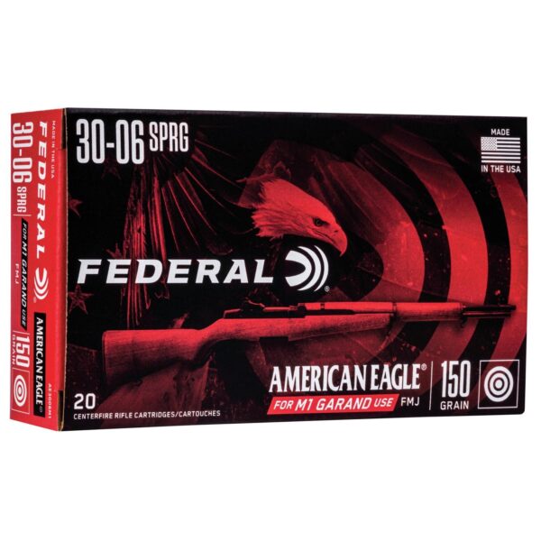 Federal American Eagle Rifle Ammunition .30-06 Sprg 150 gr FMJ 2740 fps - 20/box - Precision Shot Firearms