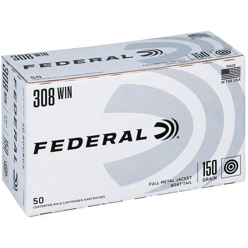 Federal American Eagle Rifle Ammunition .308 Win 150gr FMJ 2820 fps 50/ct - Precision Shot Firearms