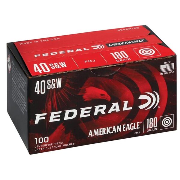 FEDERAL 40 S&W 180GR FULL METAL JACKET AMMO 500RD - Precision Shot Firearms
