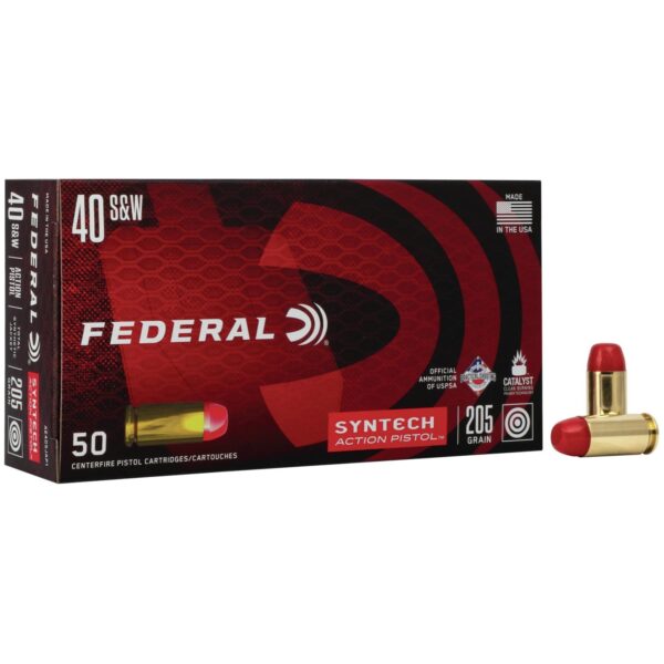 Federal American Eagle Syntech Handgun Ammuntion .40 S&W 210 gr TSJ 1050 fps 50/ct - Precision Shot Firearms