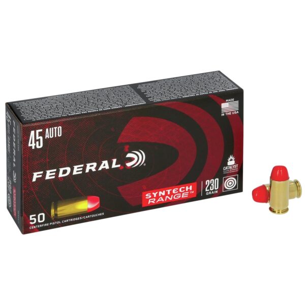 Federal American Eagle Syntech Handgun Ammuntion .45 ACP 230 gr TSJ 830 fps 50/ct - Precision Shot Firearms