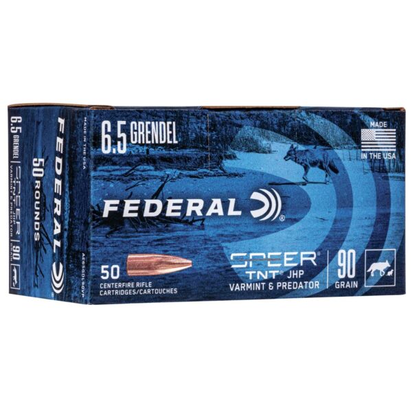 Federal American Eagle Varmint & Predator Rifle Ammunition 6.5 Grendel 90 gr JHP 50/ct - Precision Shot Firearms