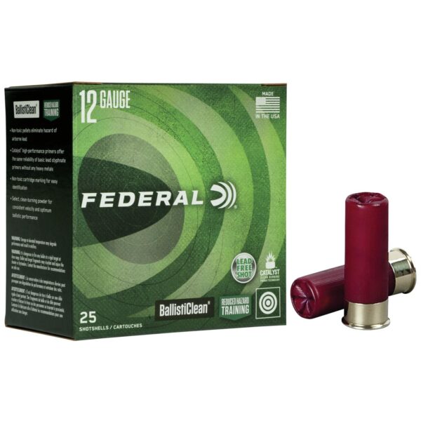 Federal BallistiClean Shotshells 12ga 2-3/4" 9 plts #00 1600 fps 25/ct - Precision Shot Firearms