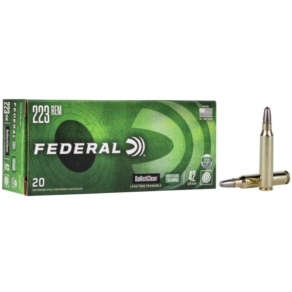 Federal Ballisticlean Frangible Rifle Ammuntion .223 Rem 42 gr RHT 3450 fps 20/ct - Precision Shot Firearms