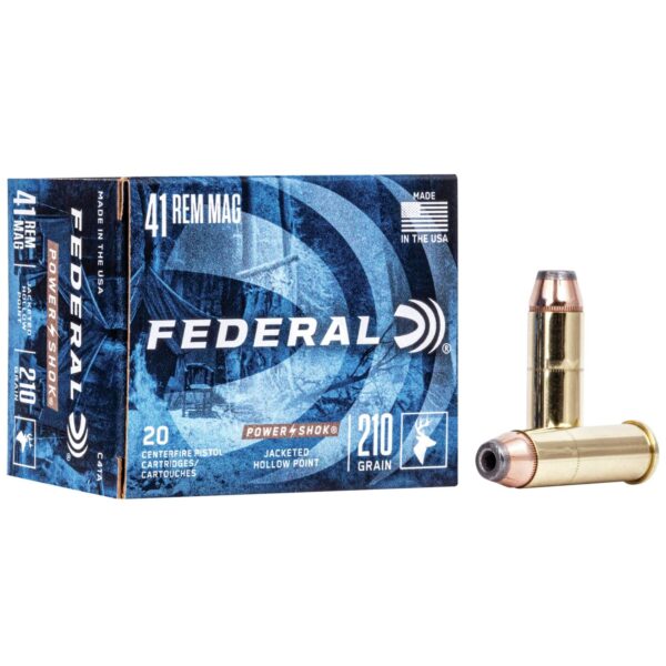 Federal Power-Shok Handgun Ammunition .41 Mag 210 gr JHP 1230 fps 20/box - Precision Shot Firearms