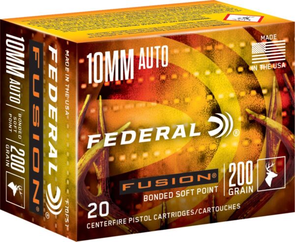 Federal Fusion Handgun Ammunition 10mm Auto 200 gr SP 20/ct - Precision Shot Firearms