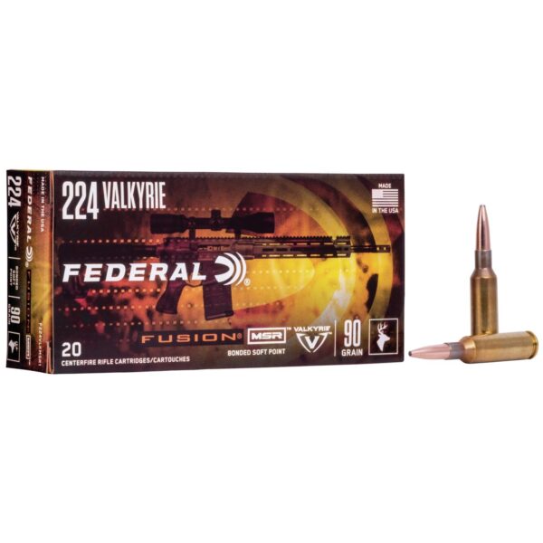 Federal Fusion Rifle Ammunition .224 Valkyrie 90 gr SP 2700 20/ct - Precision Shot Firearms