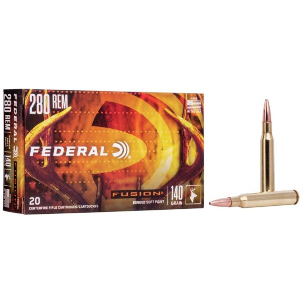 Federal Fusion Rifle Ammunition .280 Rem 140 gr BTSP 2990 fps - 20/ct - Precision Shot Firearms