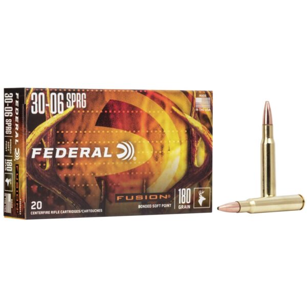 Federal Fusion Rifle Ammunition .30-06 Sprg 180 gr BTSP 2700 fps - 20/ct - Precision Shot Firearms