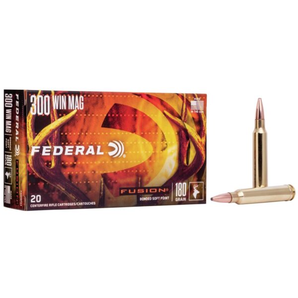 Federal Fusion Rifle Ammunition .300 Win. Magnum 180gr Fusion 20/ct - Precision Shot Firearms