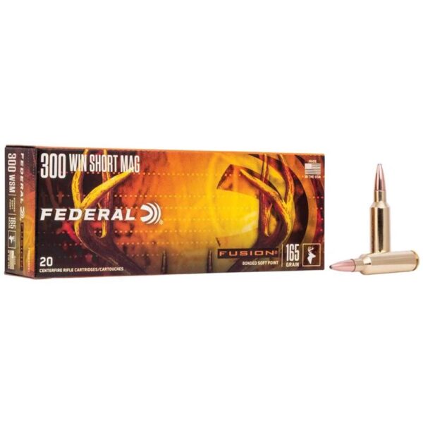 Federal Fusion Rifle Ammunition .300 WSM 165 gr BTSP 3080 fps - 200/Case (10-20/ct Boxes) - Precision Shot Firearms