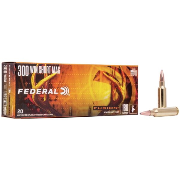 Federal Fusion Rifle Ammunition .300 WSM 180 gr BTSP 2960 fps - 20/ct - Precision Shot Firearms