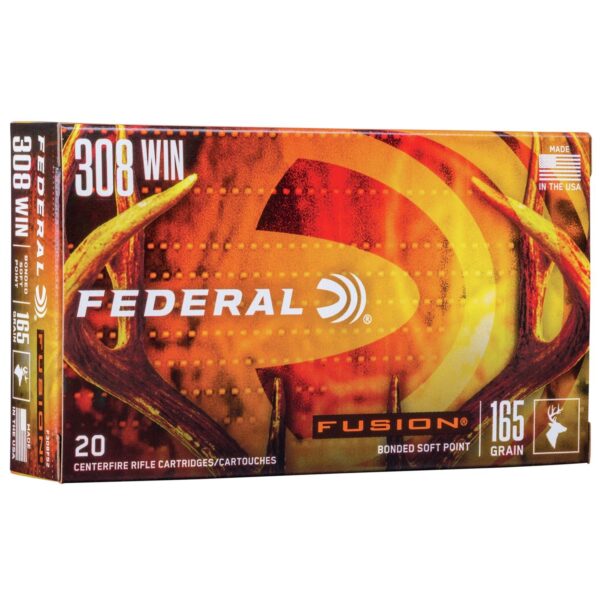 Federal Fusion Rifle Ammunition .308 Win 165 gr BTSP 2700 fps - 20/ct - Precision Shot Firearms
