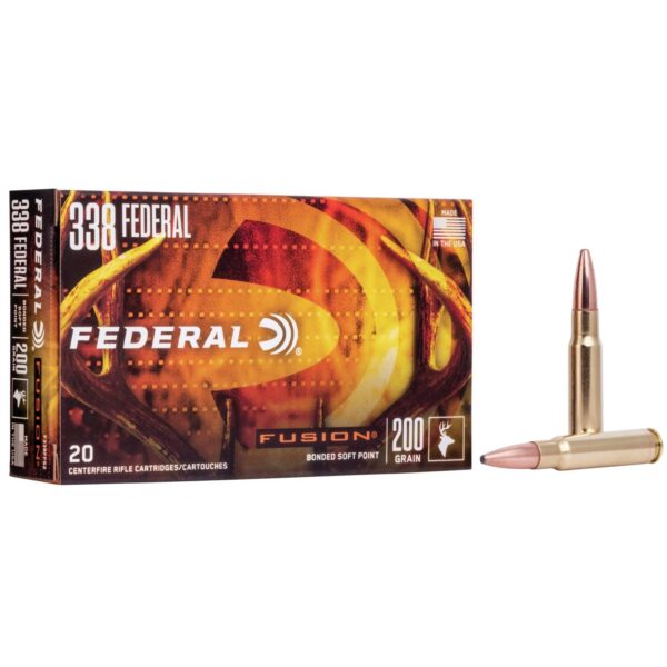 Federal Fusion Rifle Ammunition .338 Federal 200 gr BTSP 2700 fps - 20/ct - Precision Shot Firearms