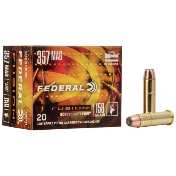 Federal Fusion Handgun Ammunition .357 Mag 158 gr FFSN 1240 fps 20/box - Precision Shot Firearms