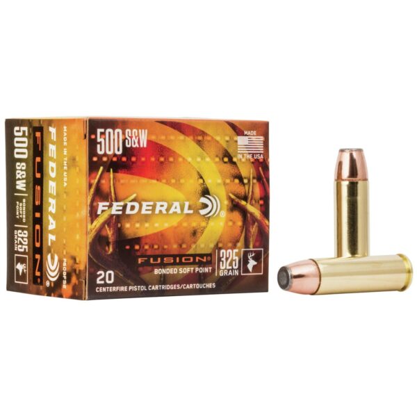 Federal Fusion Handgun Ammunition .500 S&W 325 gr FFSN 1450 fps 20/box - Precision Shot Firearms