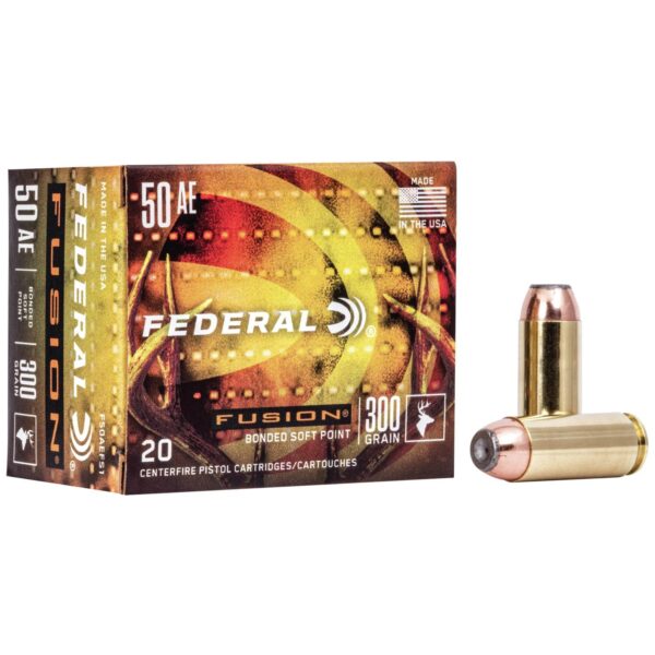 Federal Fusion Handgun Ammunition .50 Action Express EXPFMJ 300gr - Precision Shot Firearms