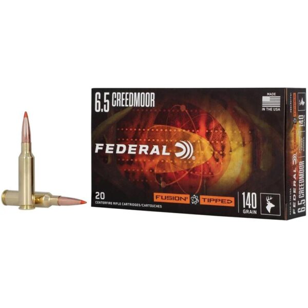 Federal Fusion Tipped Rifle Ammunition 6.5 Creedmoor 140gr PT 2700 fps 20/ct - Precision Shot Firearms