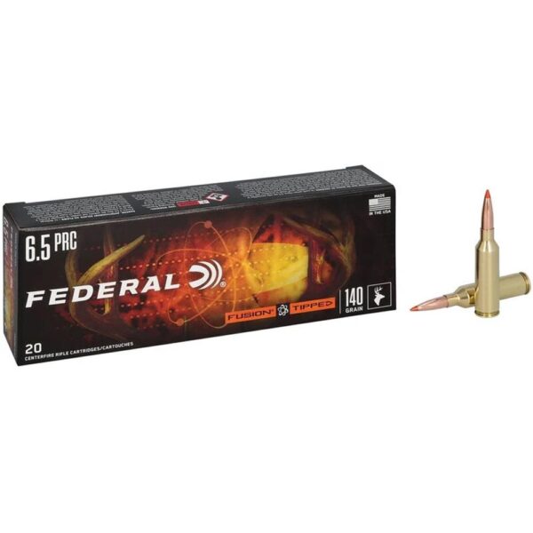 Federal Fusion Tipped Rifle Ammunition 6.5 PRC 140gr PT 2975 fps 20/ct - Precision Shot Firearms