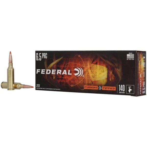 Federal Fusion Tipped Rifle Ammunition 6.5 PRC 140gr PT 2975 fps 20/ct - Precision Shot Firearms