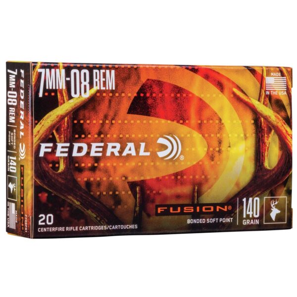 Federal Fusion Rifle Ammunition 7mm-08 Rem 140 gr BTSP 2850 fps - 20/ct - Precision Shot Firearms
