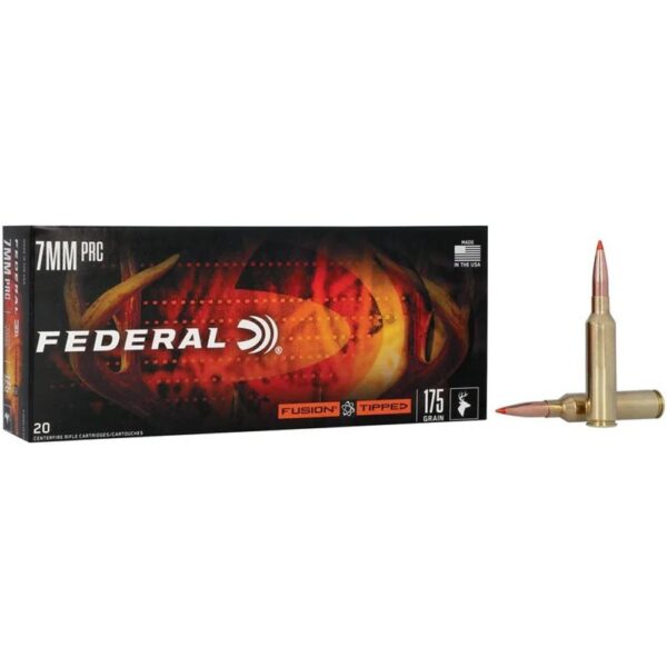 Federal Fusion Tipped Rifle Ammunition 7mm PRC Mag 175gr PT 3000 fps 20/ct - Precision Shot Firearms