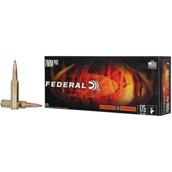 Federal Fusion Tipped Rifle Ammunition 7mm PRC Mag 175gr PT 3000 fps 20/ct - Precision Shot Firearms