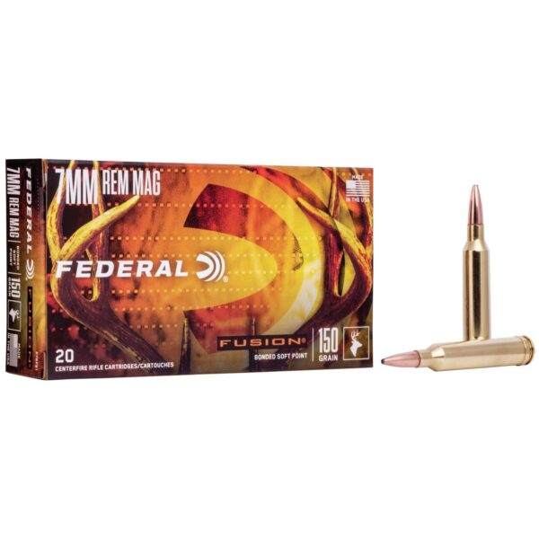 Federal Fusion Rifle Ammunition 7mm Rem Mag 150 gr BTSP 3050 fps - 20/ct - Precision Shot Firearms