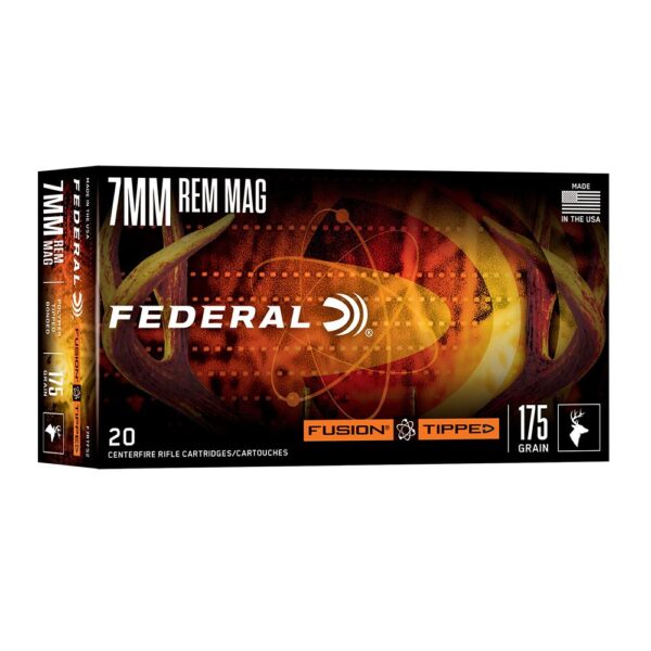 Federal Fusion Tipped Rifle Ammunition 7mm Rem Mag 175gr PT 2860 fps 20/ct - Precision Shot Firearms