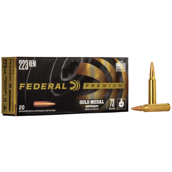 Federal Gold Medal Berger Hybrid Rifle Ammunition .223 Rem 73 gr BTHP 2800 fps 20/ct - Precision Shot Firearms