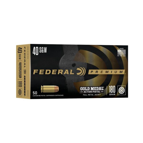 Federal Gold Medal Action Pistol .40 S&W 180gr FMJ 950 fps 50/ct - Precision Shot Firearms