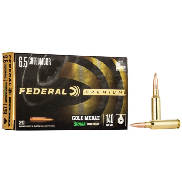 Federal Gold Medal Rifle Ammunition 6.5 Creedmoor 140 gr SMK 2675 fps 20/ct - Precision Shot Firearms