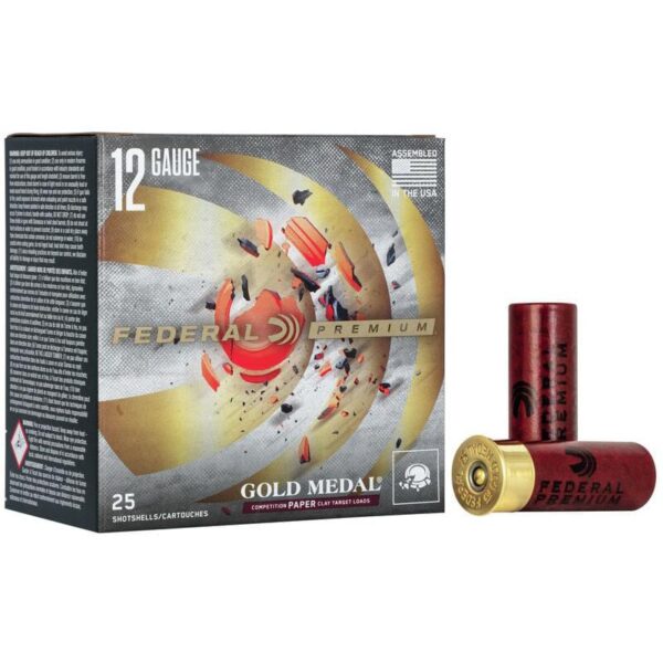 Federal Gold Medal Paper Shotshells 12ga 2-3/4" 1-1/8oz 1145 fps #8 25/ct - Precision Shot Firearms