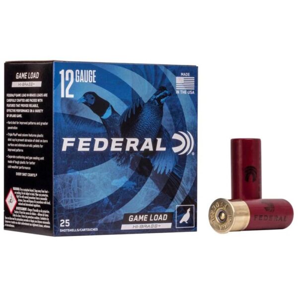 Federal Game-Shok Upland Game - Hi Brass Load - 12ga 2-3/4" 1-1/4oz. #4-Shot 25/Box - Precision Shot Firearms