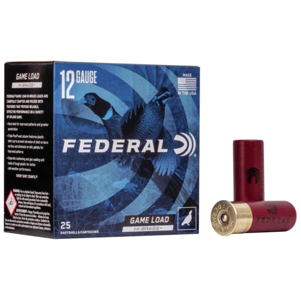 Federal Game-Shok Upland Game Hi Brass Load 12 ga 2 3/4" MAX 1 1/4 oz #5 - 25/box - Precision Shot Firearms