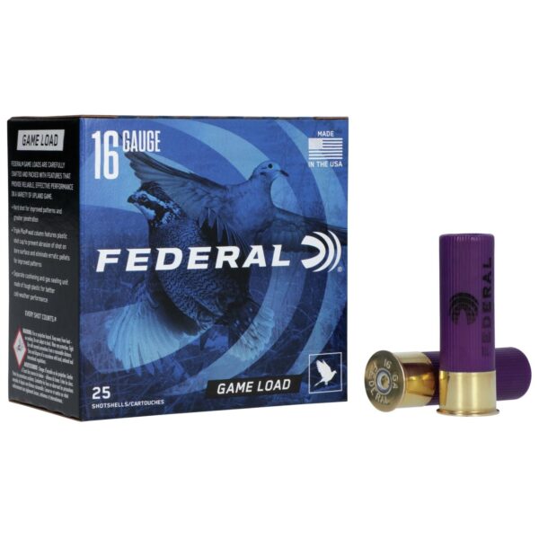 FEDERAL GAME-SHOK GAME LOAD SS 16GA 2-3/4" 2-1/2DE 1OZ 6 AMMO 25RD - Precision Shot Firearms