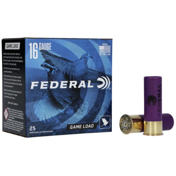 FEDERAL GAME-SHOK GAME LOAD SS 16GA 2-3/4" 2-1/2DE 1OZ 8 AMMO 25RD - Precision Shot Firearms