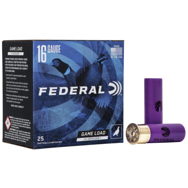 Federal Game-Shok Upland Game - Hi Brass Load - 16ga 2-3/4" 1-1/8oz. #7.5-Shot 25/Box - Precision Shot Firearms