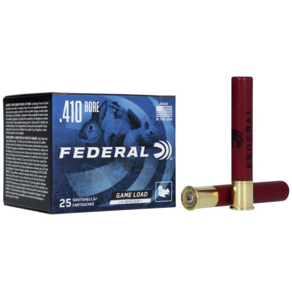 Federal Game-Shok Upland Game - Hi Brass Load - .410ga 3" 11/16oz. #4-Shot 25/Box - Precision Shot Firearms