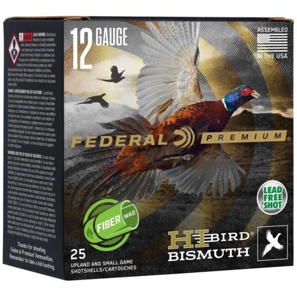 Federal Hi-Bird Fiber Wad Bismuth Shotshells 12ga 2-3/4" 1-1/4oz 1330fps #5 25/ct - Precision Shot Firearms